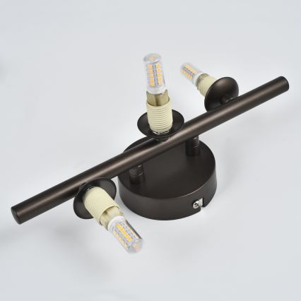 Brilagi - Aplica LED de perete MILLA 3xG9/3W/230V maro/maro fumuriu