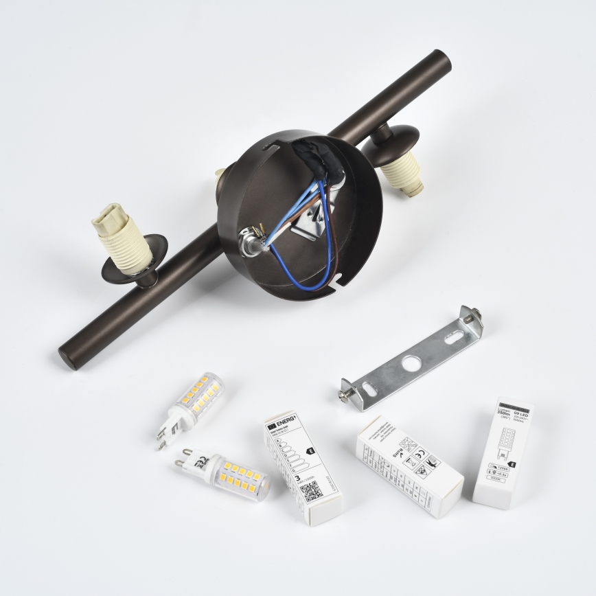 Brilagi - Aplica LED de perete MILLA 3xG9/3W/230V maro/maro fumuriu