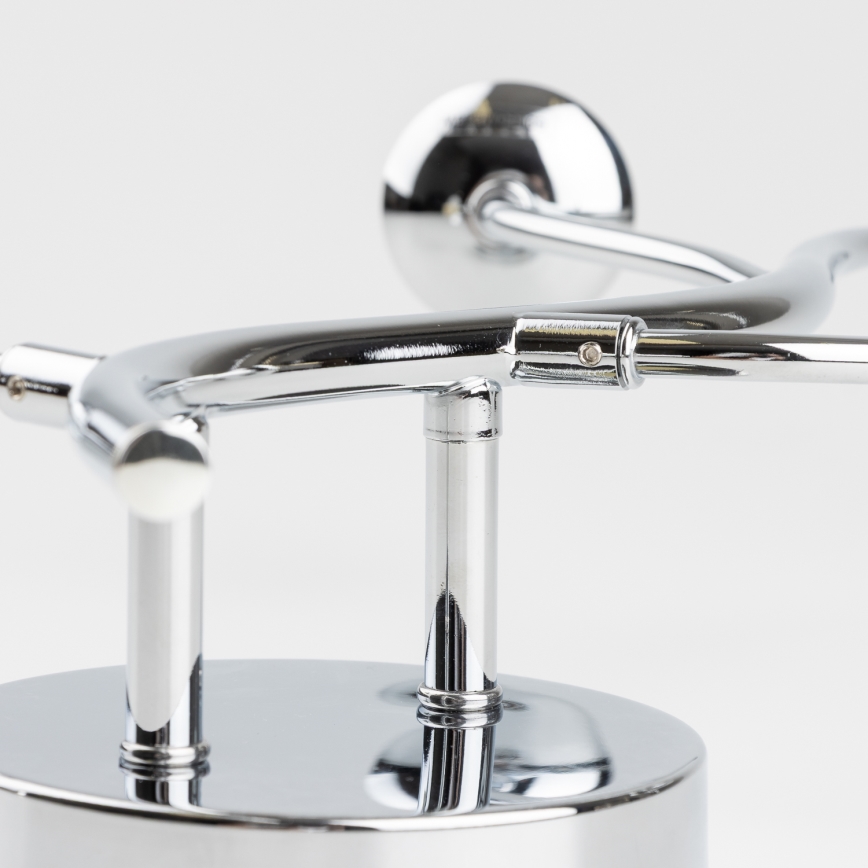 Brilagi - Aplica LED de perete MISTEL 3xG9/3W/230V negru cromat/sticlă fumurie