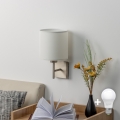 BRILAGI - Aplica LED de perete NUBILA 1xE27/60W/230V crom mat/alb