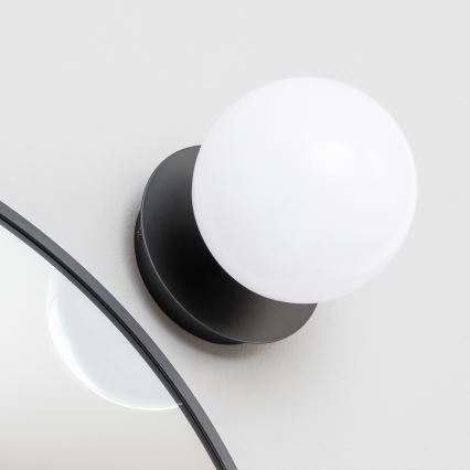 Brilagi - Aplică LED de perete pentru baie BALL, 6W, 230V, 3000/4000/6500K, IP44, negru