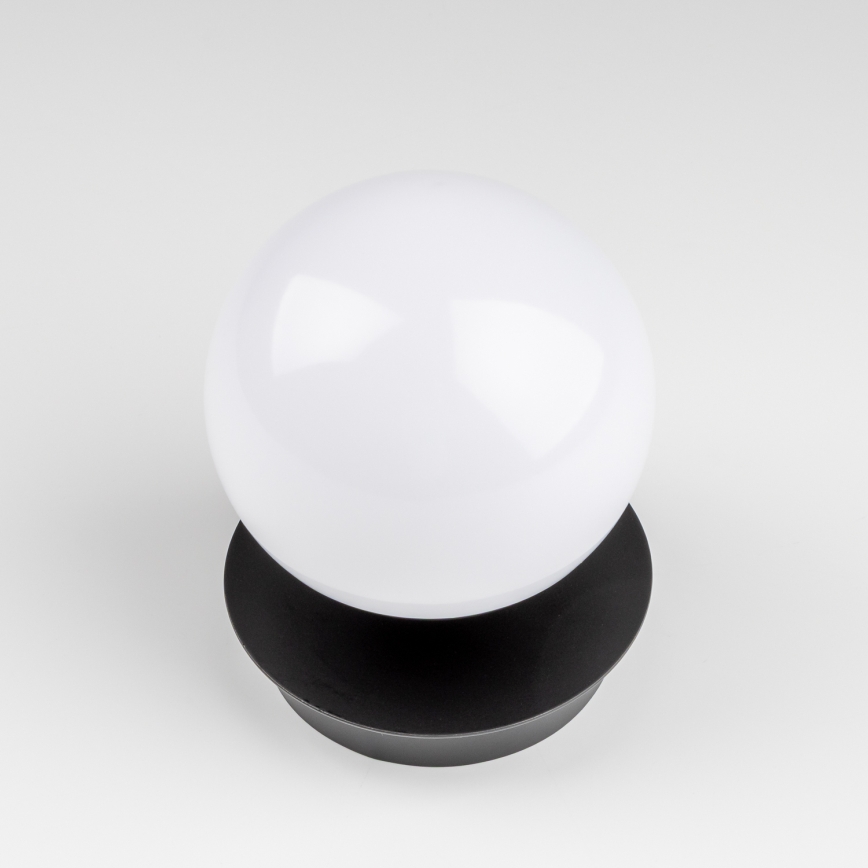 Brilagi - Aplică LED de perete pentru baie BALL, 6W, 230V, 3000/4000/6500K, IP44, negru
