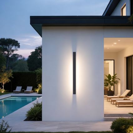 Brilagi - Aplica LED de perete pentru exterior AQUA LINE LED/24W/230V, 90 cm, IP44, antracit, CRI 90