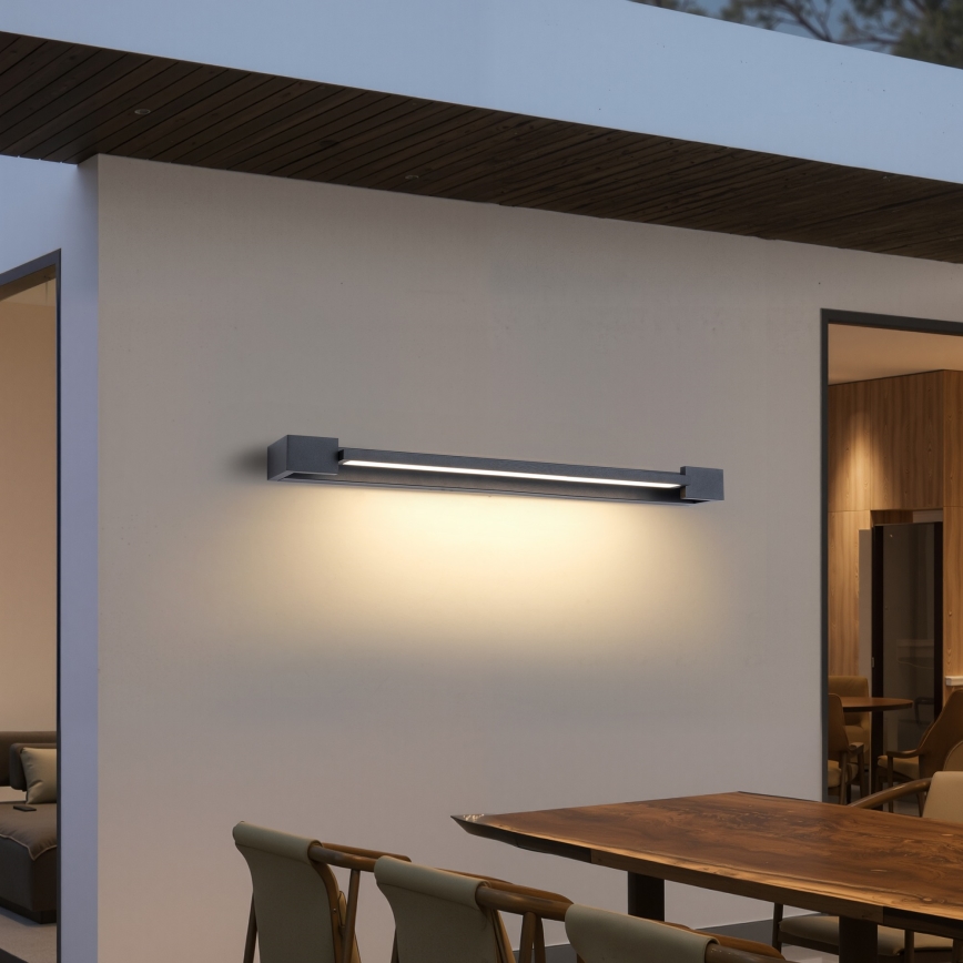 Brilagi - Aplica LED de perete pentru exterior AQUA LINE LED/24W/230V, 90 cm, IP44, antracit, CRI 90