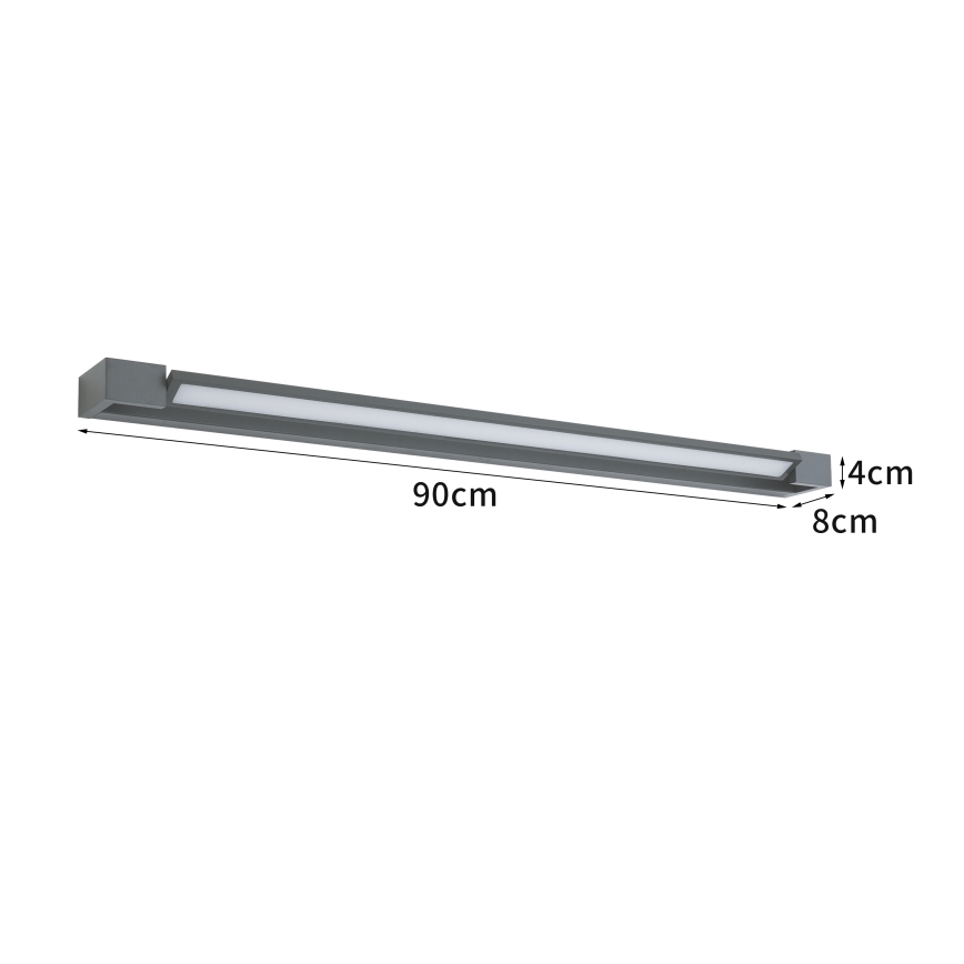 Brilagi - Aplica LED de perete pentru exterior AQUA LINE LED/24W/230V, 90 cm, IP44, antracit, CRI 90