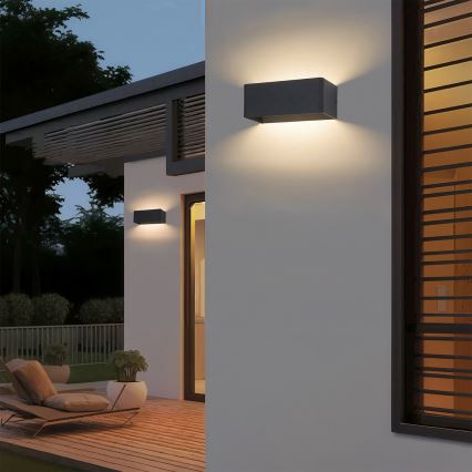 Brilagi - Aplică LED de perete pentru exterior DONNANI LED/7W/230V 20 cm neagră IP44