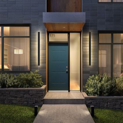 Brilagi - Aplică de perete LED pentru exterior LINEAR LED/22W/230V 3000K IP65 100 cm neagră CRI 90