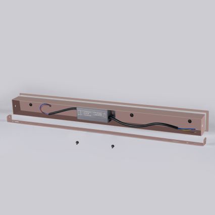 Brilagi - Aplică LED de exterior LINEAR, 8W, 230V, 3000K, IP65, 30 cm, maro, CRI 90