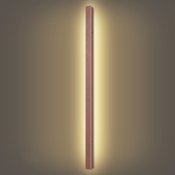 Brilagi - Aplica LED de perete pentru exterior LINEAR LED/32W/230V 3000K IP65 140 cm maro CRI 90
