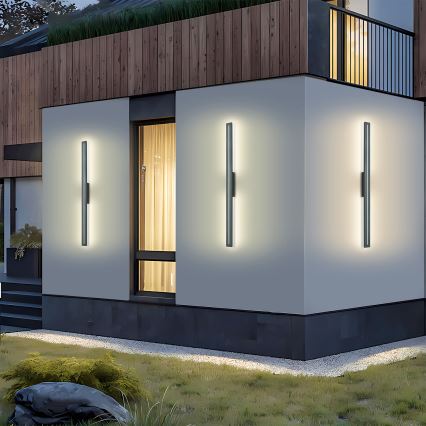 Brilagi - Aplică de perete LED pentru exterior LINEO, 24W, 230V, 4000K, IP65, 100 cm, antracit, CRI 90