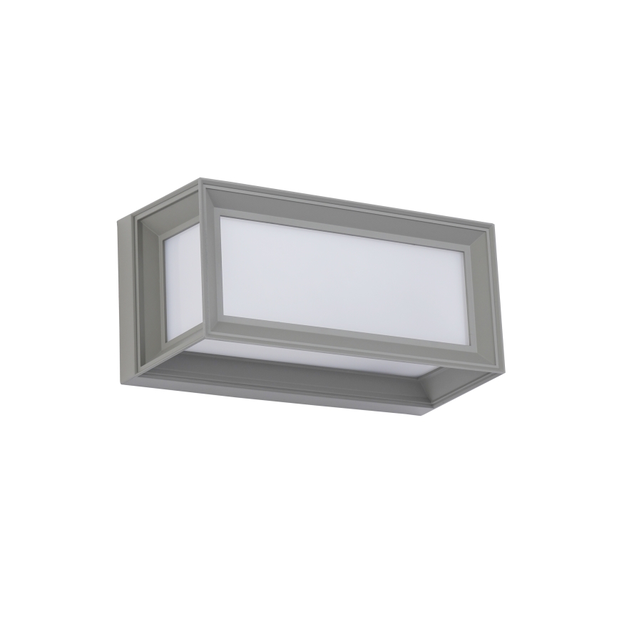 Brilagi - Aplică LED de exterior PARKER, 12W, 230V, 3000/4500/6000K, gri, IP44