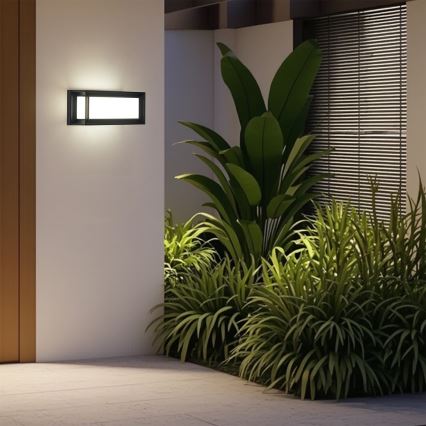 Brilagi - Aplică de perete LED pentru exterior PARKER LED/12W/230V 3000/4500/6000K neagră IP44