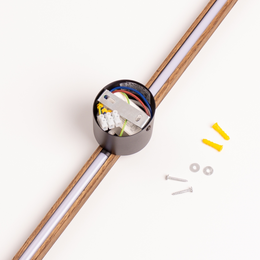 Brilagi - Aplică LED de perete WOODY LINE, LED/7W/230V, 4000K, 60 cm, stejar/nuc