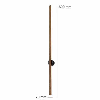 Brilagi - Aplică LED de perete WOODY LINE, LED/7W/230V, 4000K, 60 cm, stejar/nuc