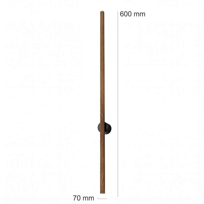 Brilagi - Aplică LED de perete WOODY LINE, LED/7W/230V, 4000K, 60 cm, stejar/nuc