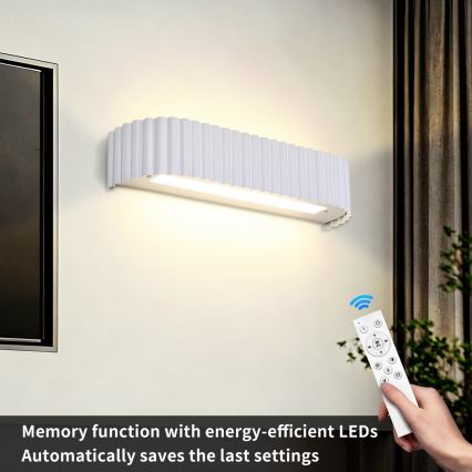 Brilagi - Aplică de perete LED dimabilă FALCON MODERN LED/14W/230V 3000-6000K 40 cm albă + telecomandă