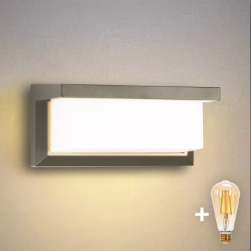 Brilagi - Aplica LED dimmabilă de exterior BRICKY 1xE27/6W/230V 2700-6500K IP54 gri