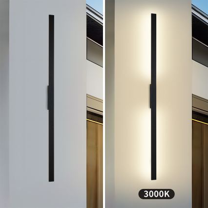 Brilagi - Aplica LED de exterior LUNA LED/30W/230V 3000K IP65 150 cm negru CRI 90