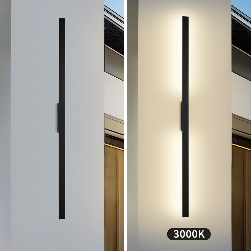 Brilagi - Aplica LED de exterior LUNA LED/30W/230V 3000K IP65 150 cm negru CRI 90