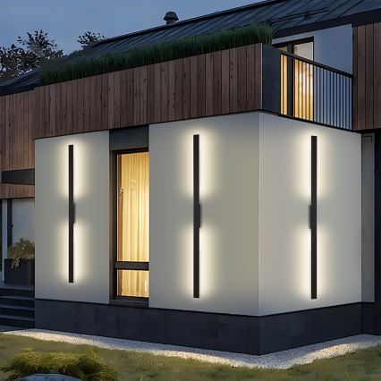 Brilagi - Aplica LED de exterior LUNA LED/30W/230V 3000K IP65 150 cm negru CRI 90