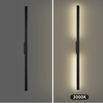 Brilagi - Aplica LED de exterior LUNA LED/30W/230V 3000K IP65 150 cm negru CRI 90