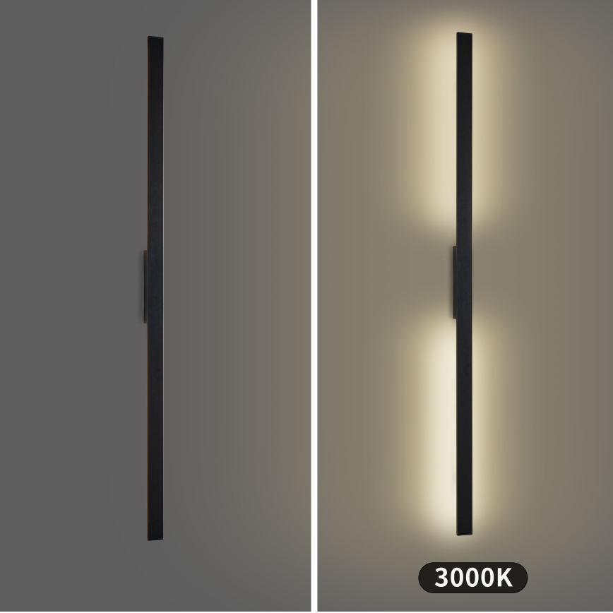 Brilagi - Aplica LED de exterior LUNA LED/30W/230V 3000K IP65 150 cm negru CRI 90