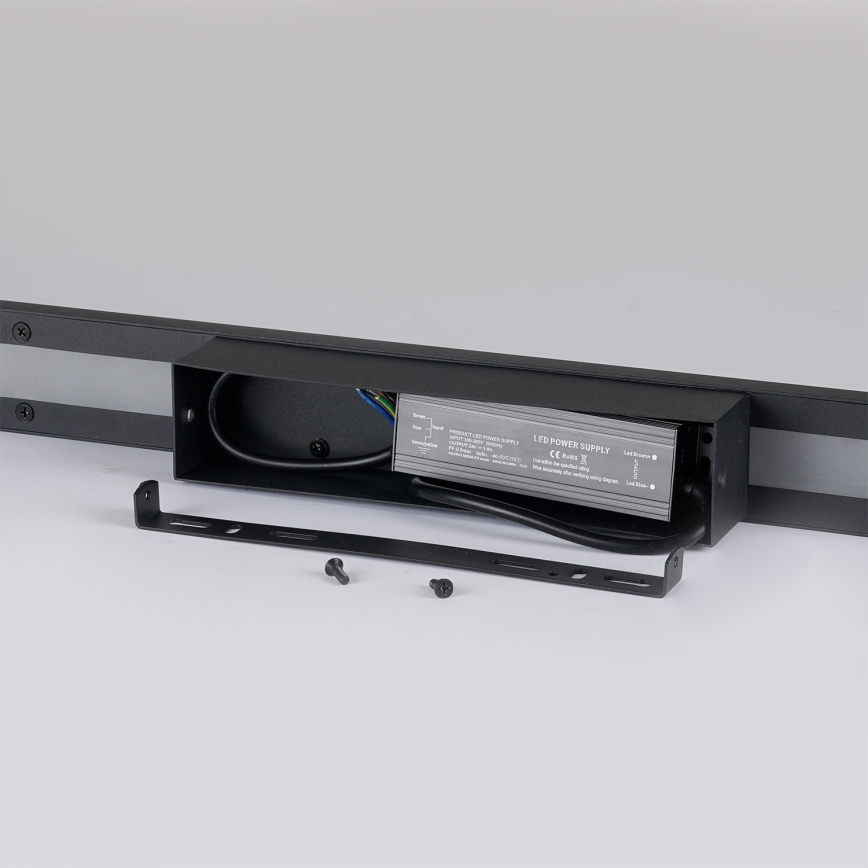 Brilagi - Aplica LED de exterior LUNA LED/30W/230V 3000K IP65 150 cm negru CRI 90