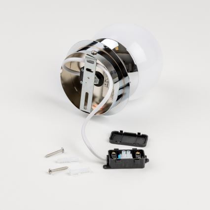 Brilagi - Aplica de perete pentru baie LED BALL, 6W, 230V, 3000/4000/6500K, IP44, crom lucios