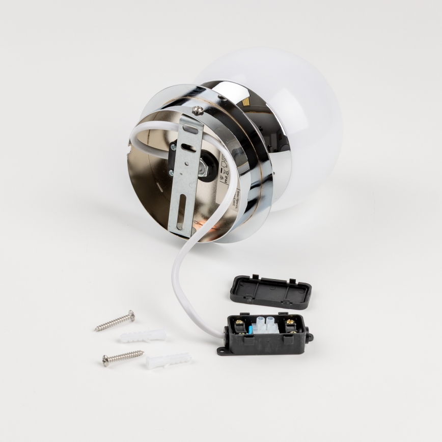 Brilagi - Aplica de perete pentru baie LED BALL, 6W, 230V, 3000/4000/6500K, IP44, crom lucios