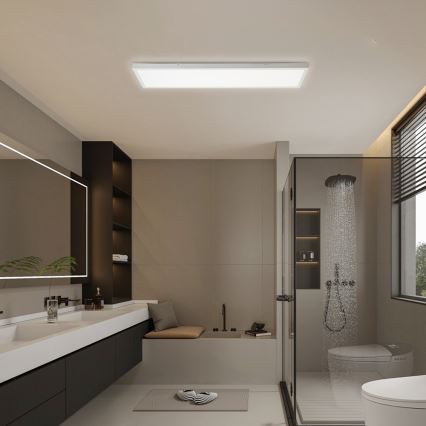 Brilagi - Plafonieră LED pentru baie FRAME LED/50W/230V 120x30 cm 3000/4000/6000K IP44 alb