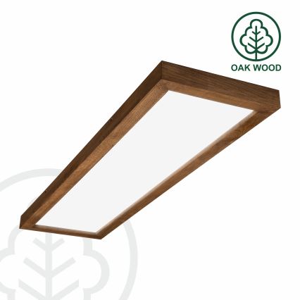 Brilagi - Plafonieră LED pentru baie WOODY FRAME LED/50W/230V 120x30 cm IP44 stejar cireș