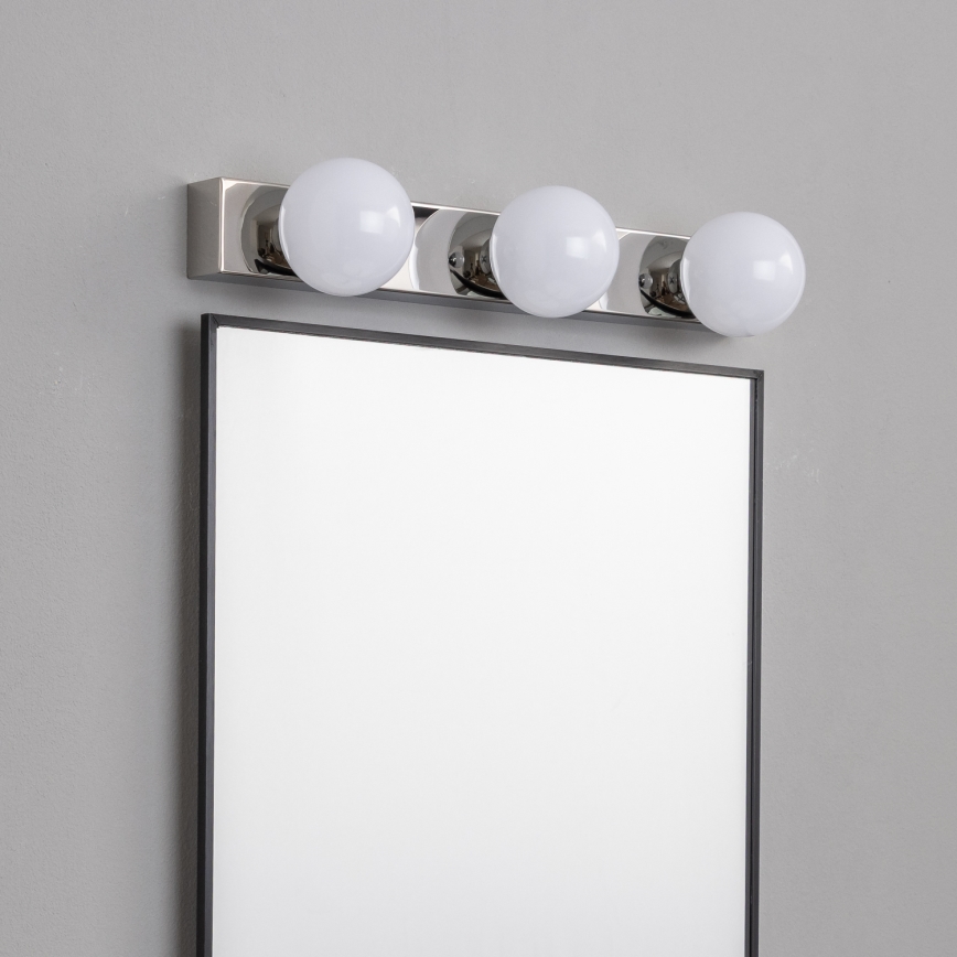 Brilagi - Aplica LED pentru oglindă de baie HOLLYWOOD 3xLED/3W/230V 39 cm IP44 crom lucios