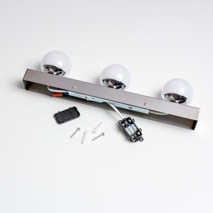 Brilagi - Aplica LED pentru oglindă de baie HOLLYWOOD 3xLED/3W/230V 39 cm IP44 crom lucios