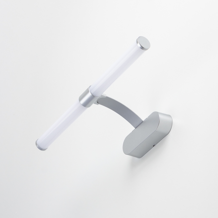 Brilagi - Iluminare LED pentru oglindă de baie 2-în-1 TUBEO LED/6W/230V 40 cm IP44 argintiu