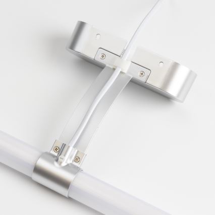 Brilagi - Iluminare LED pentru oglindă de baie 2-în-1 TUBEO LED/6W/230V 40 cm IP44 argintiu