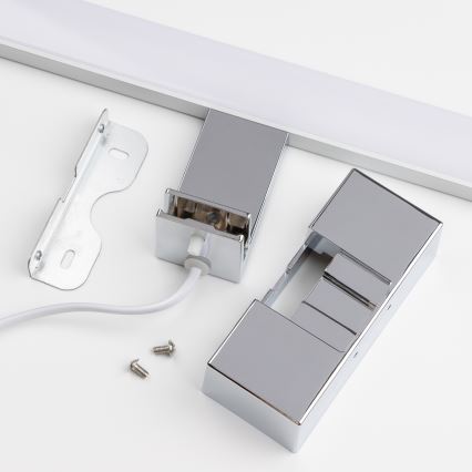 Brilagi - Lumină LED pentru oglindă de baie 3 în 1 VESTRA, 6 W, 230 V, 30 cm, IP44, crom lucios