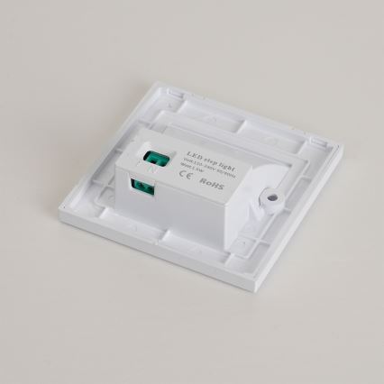Brilagi - Aplică LED pentru scări STEP LIGHT LED/1,5W/230V IP44 albă
