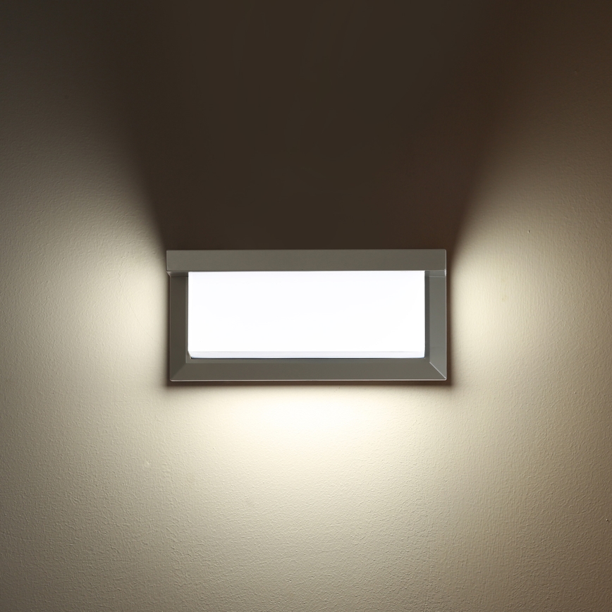 Brilagi - Aplica LED dimmabilă de exterior BRICKY 1xE27/6W/230V 2700-6500K IP54 gri