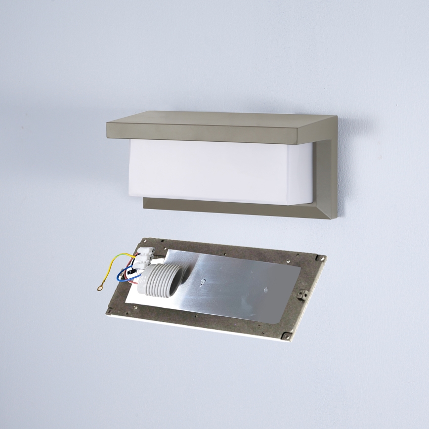 Brilagi - Aplica LED dimmabilă de exterior BRICKY 1xE27/6W/230V 2700-6500K IP54 gri