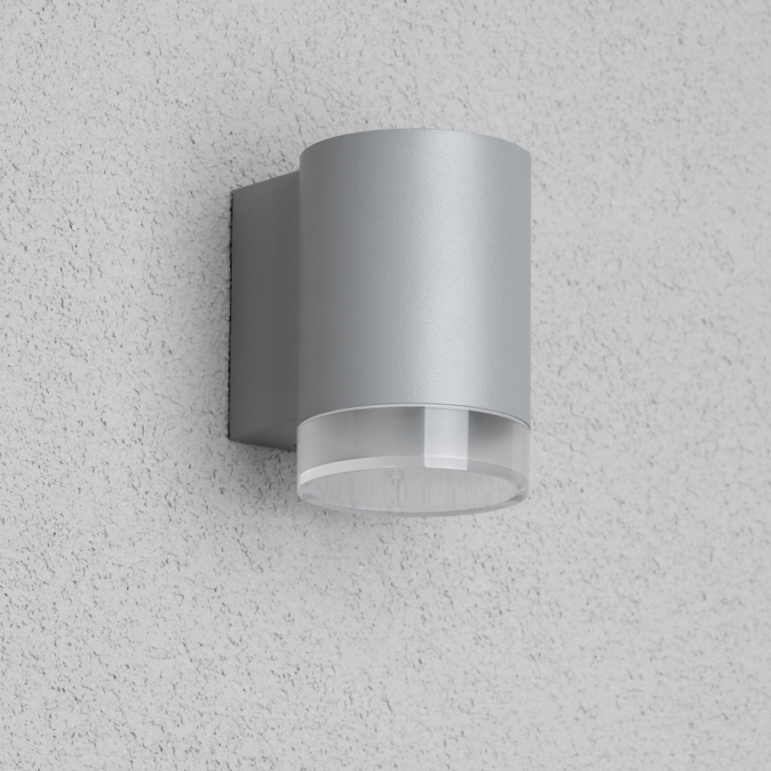 Brilagi - Aplica LED RGBW reglabilă de exterior MATERA 1xGU10/4,8W/230V 3000K IP54 gri + telecomandă