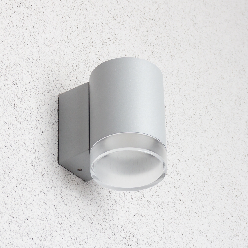 Brilagi - Aplica LED RGBW reglabilă de exterior MATERA 1xGU10/4,8W/230V 3000K IP54 gri + telecomandă