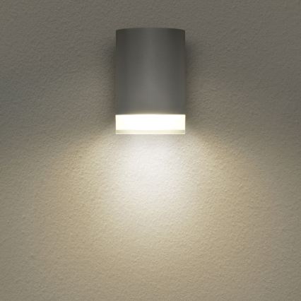 Brilagi - Aplica LED RGBW reglabilă de exterior MATERA 1xGU10/4,8W/230V 3000K IP54 gri + telecomandă