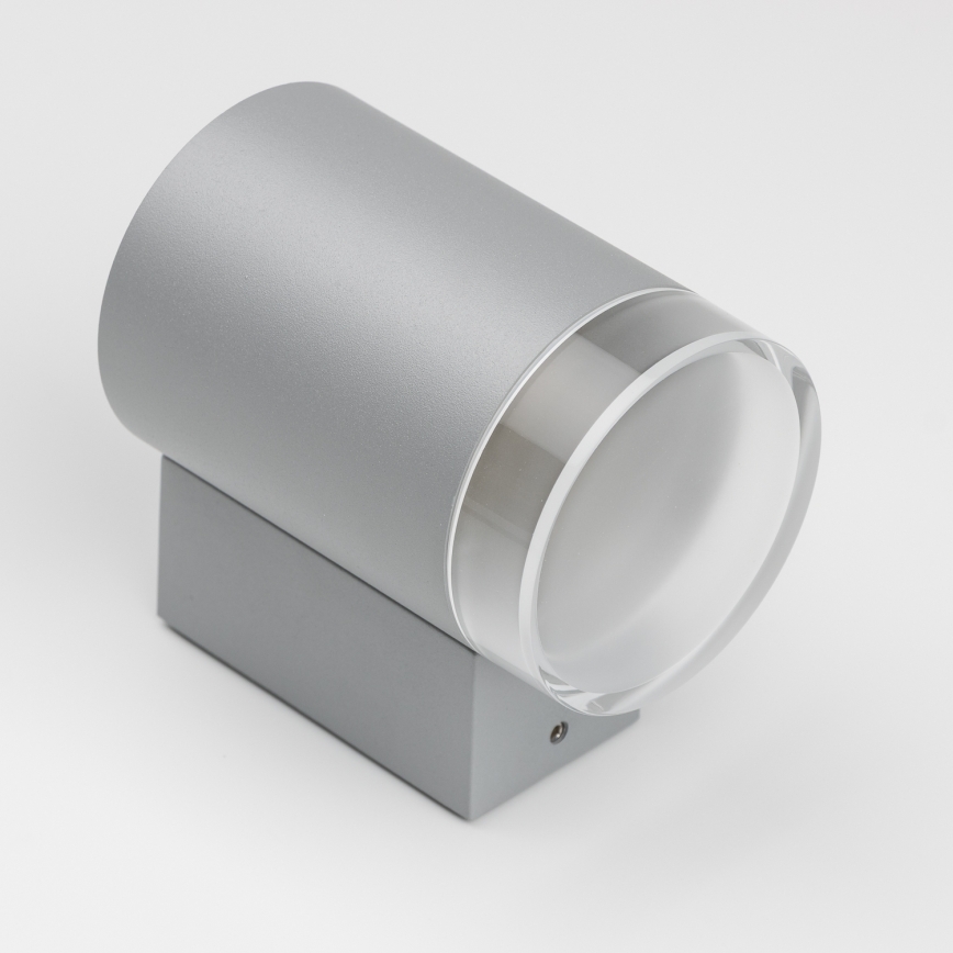 Brilagi - Aplica LED RGBW reglabilă de exterior MATERA 1xGU10/6W/230V 3000K IP54 gri + telecomandă