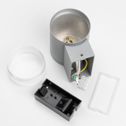 Brilagi - Aplica LED RGBW reglabilă de exterior MATERA 1xGU10/6W/230V 3000K IP54 gri + telecomandă