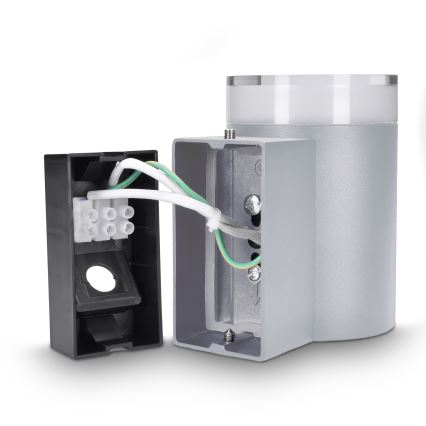 Brilagi - Aplica LED RGBW reglabilă de exterior MATERA 1xGU10/6W/230V 3000K IP54 gri + telecomandă