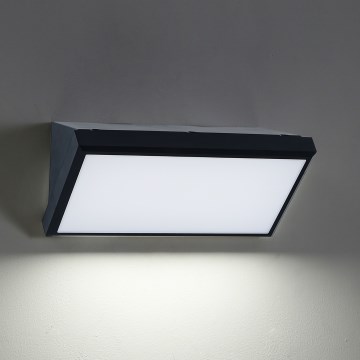 Brilagi - Aplică LED RGBW de exterior TRIANGLE, dimabilă, 1xE27/15W/230V, 2700-6500K, IP65, neagră