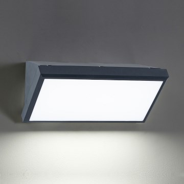 Brilagi - Aplica LED RGBW reglabilă pentru exterior TRIANGLE 1xE27/15W/230V 2700-6500K IP65 antracit
