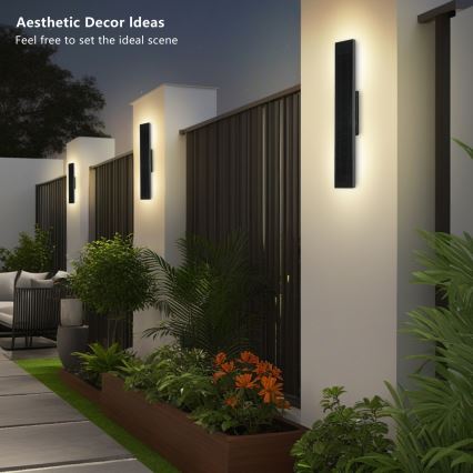 BRILAGI - Aplică solară de perete LED reglabilă SUN LED/4W/3,7V  60 cm 4000 mAh IP44