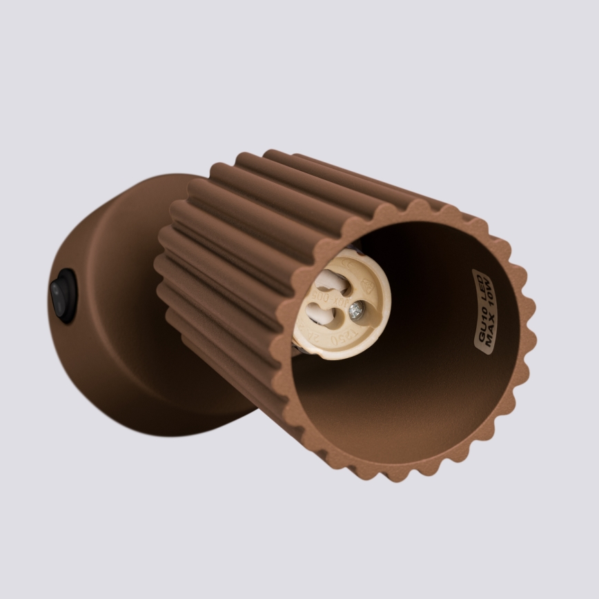 Brilagi - Aplica spot de perete CRESTO 1xGU10/10W/230V, maro