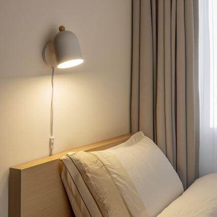 Brilagi - Aplică spot de perete GALLION 1xE27/15W/230V albă